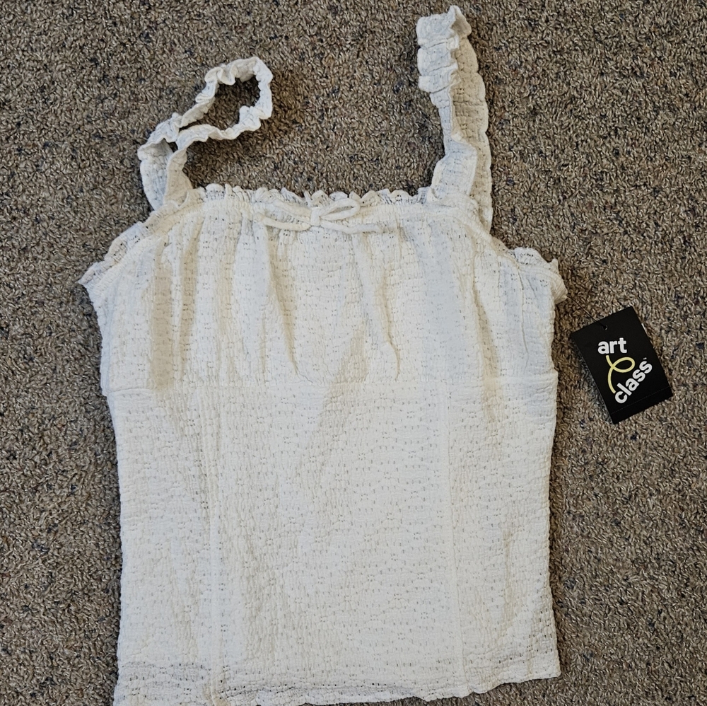 Art Class Women's White Camisole